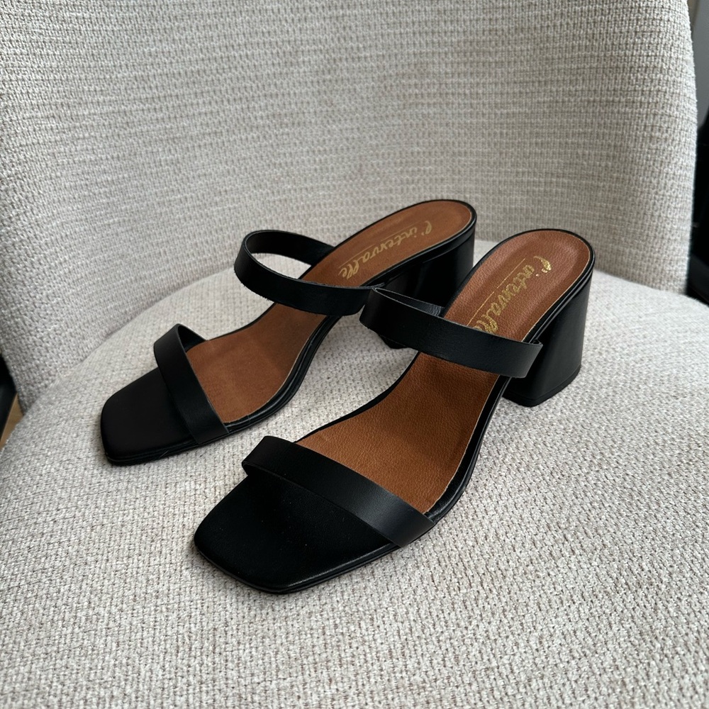 Black Heeled Sandals